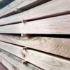 Rustic Green Oak Sleepers - 200mm x 100mm