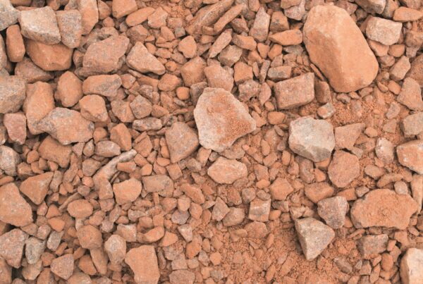 MOT Type 1 sub base aggregate – crushed limestone used for driveways, paths, and road foundations