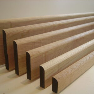 American white Oak pencil round skirting and architrave