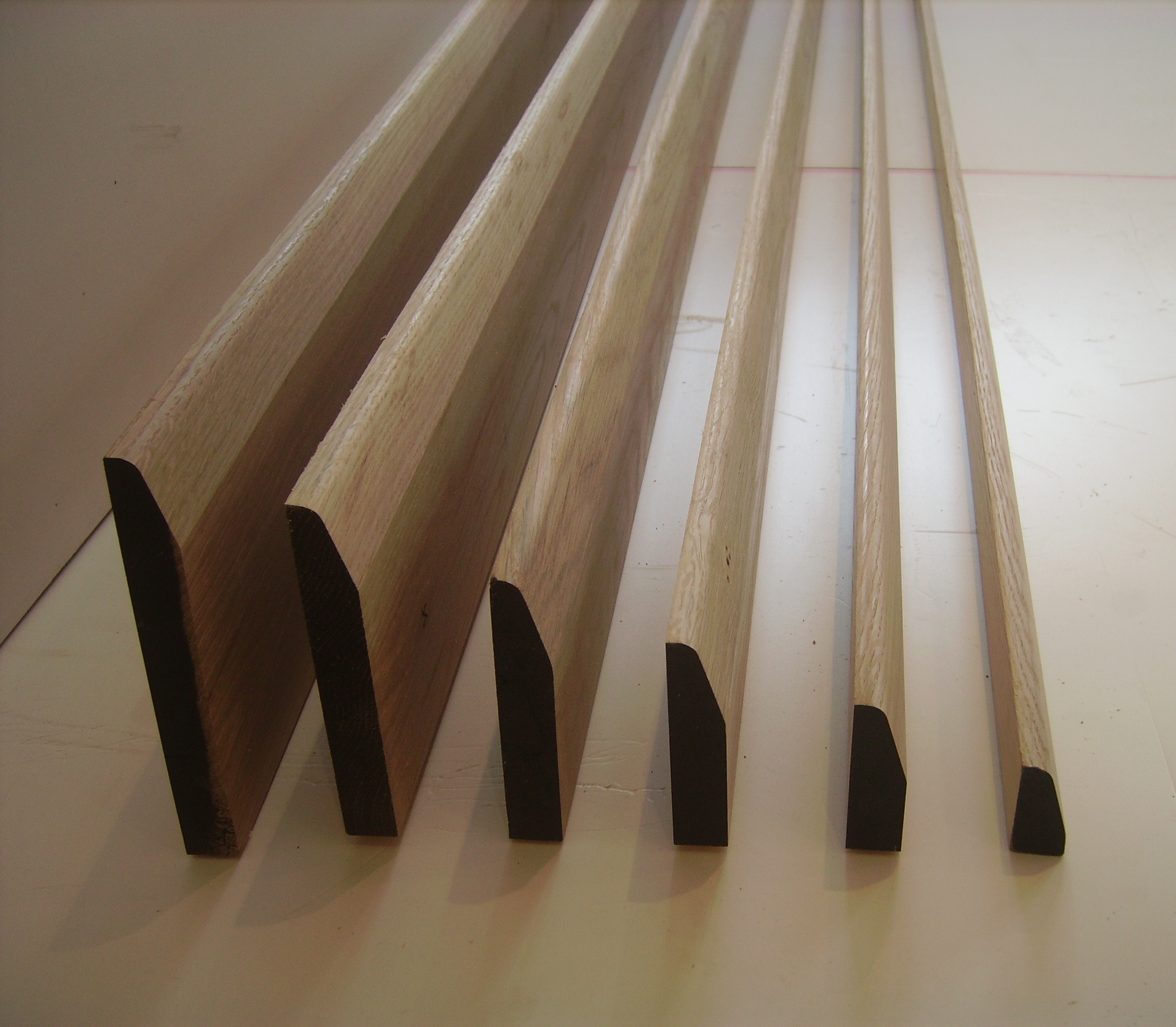 American white Oak chamfered skirting and architrave