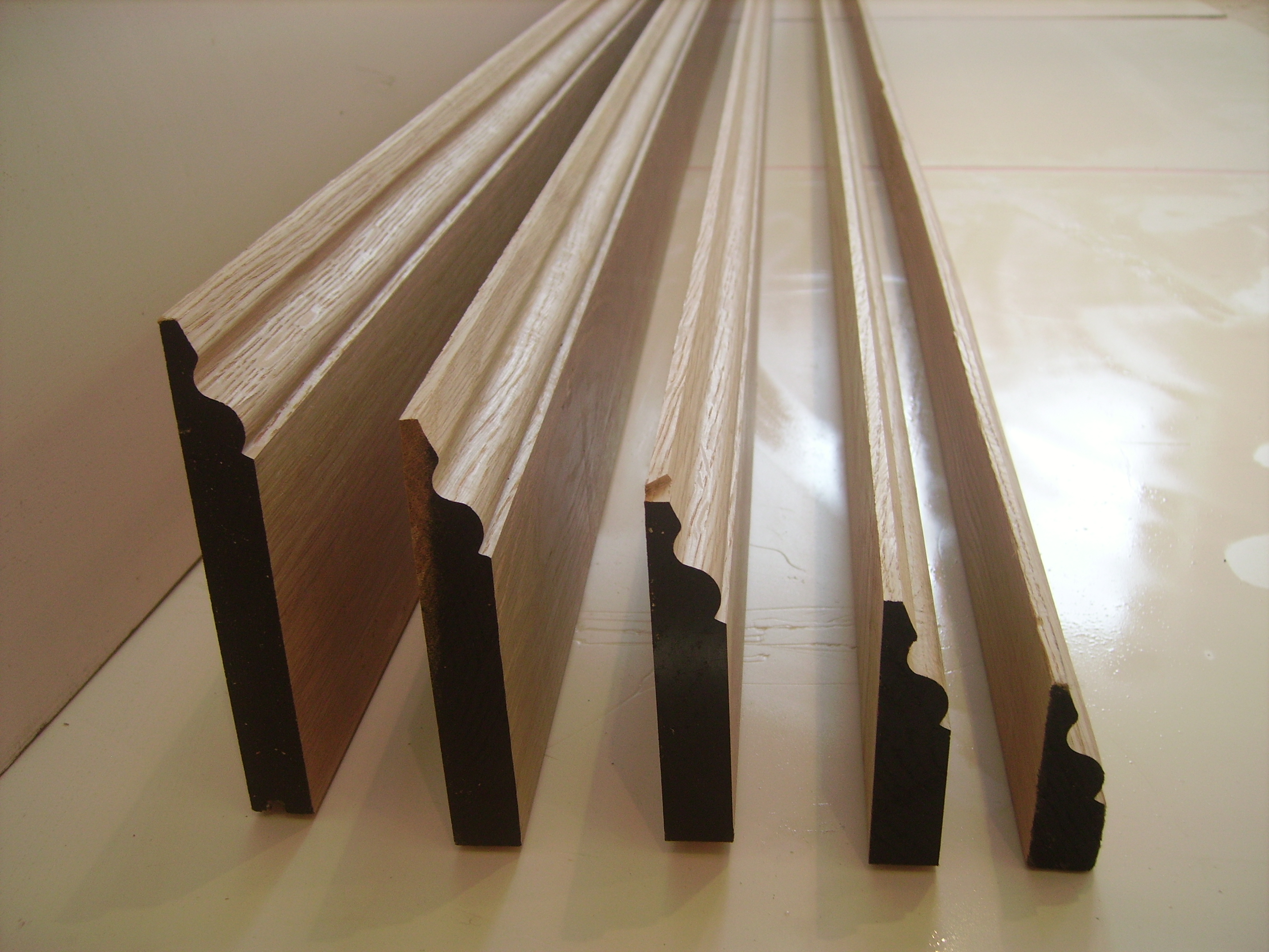 American white Oak Ogee skirting and architrave