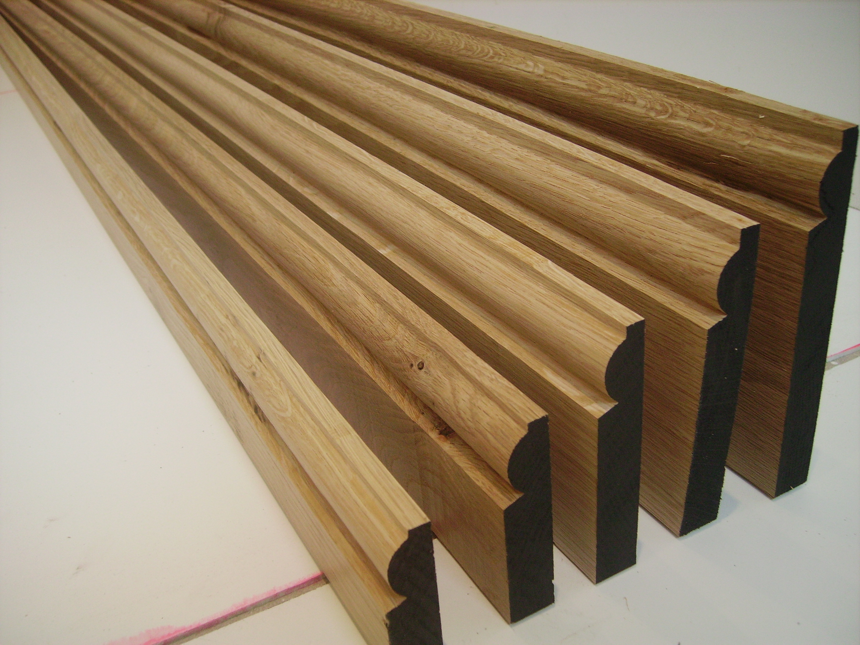 American white Oak torus skirting and architrave